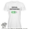 0482 social distancing tshirt uomo bianca